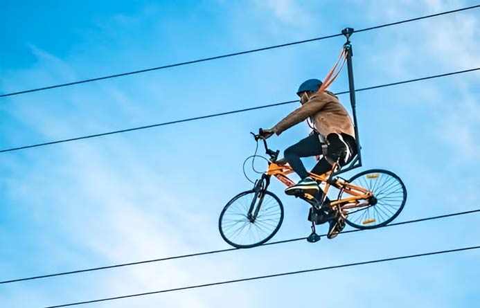 Sky Cycling in Rishikesh